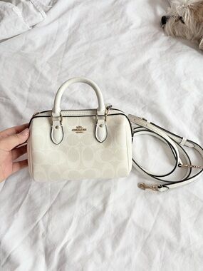 Coach Mini Satchel in Chalk